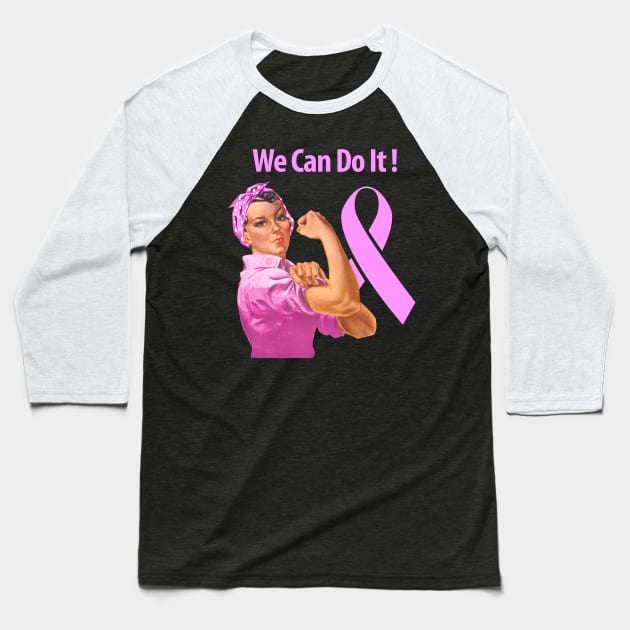 Breast Cancer Awareness Baseball T-Shirt by cartogram